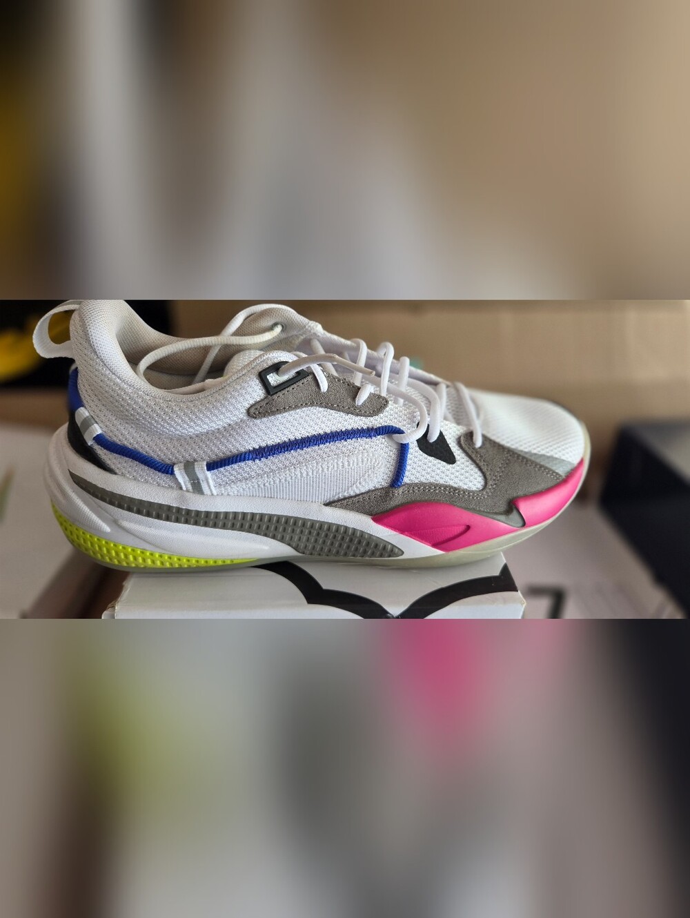 Puma RS-Dreamer Kids Shoes in White-Steel Gray